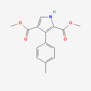 1H-Pyrrole-2,4-dicarboxylic acid, 3-(4-methylphenyl)-, dimethyl ester