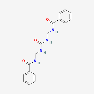 molecular formula C17H18N4O3 B15459712 N,N'-[Carbonylbis(azanediylmethylene)]dibenzamide CAS No. 61650-25-7