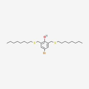 4-Bromo-2,6-bis[(octylsulfanyl)methyl]phenol