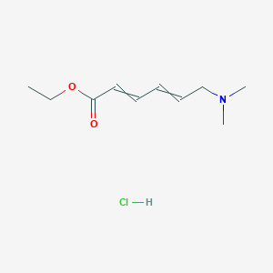 molecular formula C10H18ClNO2 B15459755 Ethyl 6-(dimethylamino)hexa-2,4-dienoate;hydrochloride CAS No. 61346-97-2