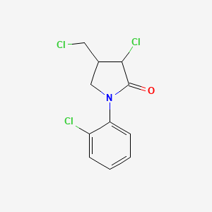 3-Chloro-4-(chloromethyl)-1-(2-chlorophenyl)pyrrolidin-2-one