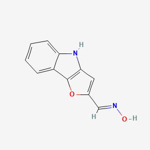 molecular formula C11H8N2O2 B15459840 (NE)-N-(4H-furo[3,2-b]indol-2-ylmethylidene)hydroxylamine 