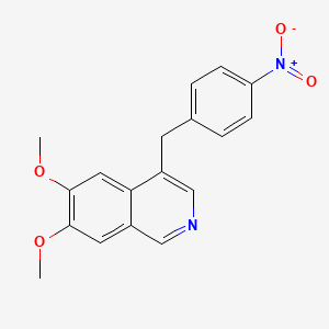 6,7-Dimethoxy-4-[(4-nitrophenyl)methyl]isoquinoline