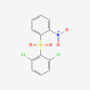 molecular formula C12H7Cl2NO4S B15459869 1,3-Dichloro-2-(2-nitrobenzene-1-sulfonyl)benzene CAS No. 61174-24-1