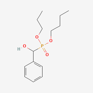 molecular formula C14H23O4P B15459875 Butyl propyl [hydroxy(phenyl)methyl]phosphonate CAS No. 61222-55-7