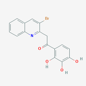 2-(3-Bromoquinolin-2-yl)-1-(2,3,4-trihydroxyphenyl)ethan-1-one