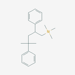 molecular formula C21H30Si B15459940 Trimethyl(4-methyl-2,4-diphenylpentyl)silane CAS No. 61283-79-2