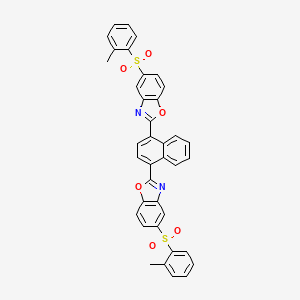 2,2'-(Naphthalene-1,4-diyl)bis[5-(2-methylbenzene-1-sulfonyl)-1,3-benzoxazole]