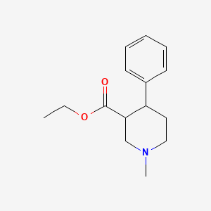 3-Piperidinecarboxylic acid, 1-methyl-4-phenyl-, ethyl ester