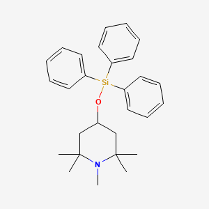 1,2,2,6,6-Pentamethyl-4-[(triphenylsilyl)oxy]piperidine