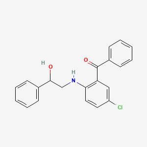 {5-Chloro-2-[(2-hydroxy-2-phenylethyl)amino]phenyl}(phenyl)methanone