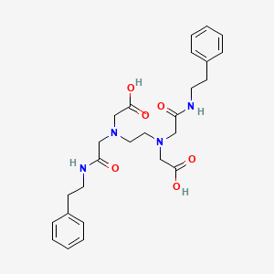 2-[2-[Carboxymethyl-[2-oxo-2-(2-phenylethylamino)ethyl]amino]ethyl-[2-oxo-2-(2-phenylethylamino)ethyl]amino]acetic acid