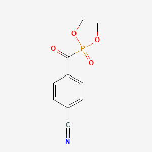 molecular formula C10H10NO4P B15460091 Dimethyl (4-cyanobenzoyl)phosphonate CAS No. 61565-73-9