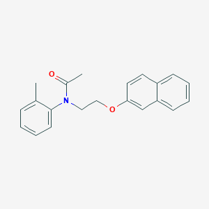 molecular formula C21H21NO2 B15460094 Acetamide, N-(2-methylphenyl)-N-[2-(2-naphthalenyloxy)ethyl]- CAS No. 61293-92-3