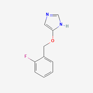 molecular formula C10H9FN2O B15460127 5-[(2-fluorophenyl)methoxy]-1H-imidazole CAS No. 61366-97-0