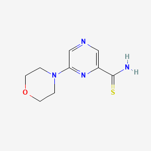 molecular formula C9H12N4OS B15460129 Pyrazinecarbothioamide, 6-(4-morpholinyl)- CAS No. 61689-90-5