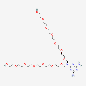 20-(4,6-Diamino-1,3,5-triazin-2-YL)-3,6,9,12,15,18,22,25,28,31,34,37-dodecaoxa-20-azanonatriacontane-1,39-diol