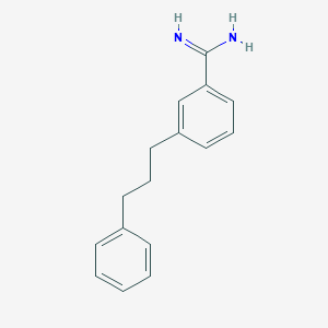 3-(3-Phenylpropyl)benzene-1-carboximidamide