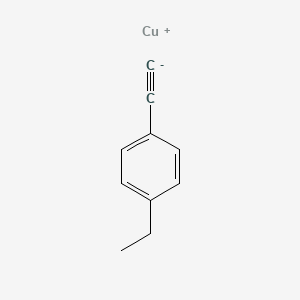 molecular formula C10H9Cu B15460178 copper(1+);1-ethyl-4-ethynylbenzene CAS No. 61472-19-3