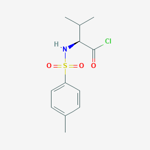 molecular formula C12H16ClNO3S B15460239 N-(4-Methylbenzene-1-sulfonyl)-L-valyl chloride CAS No. 61341-04-6