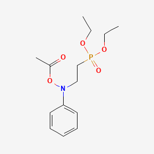 Diethyl {2-[(acetyloxy)(phenyl)amino]ethyl}phosphonate