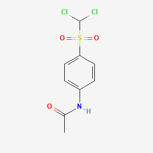 molecular formula C9H9Cl2NO3S B15460265 N-[4-(Dichloromethanesulfonyl)phenyl]acetamide CAS No. 61496-41-1