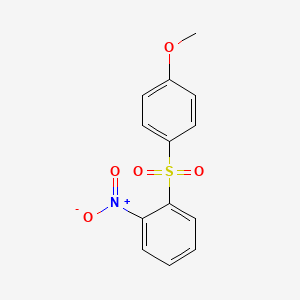 molecular formula C13H11NO5S B15460291 2-Nitrophenyl 4-methoxyphenyl sulfone CAS No. 61174-15-0