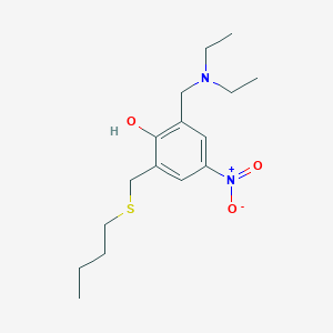 2-[(Butylsulfanyl)methyl]-6-[(diethylamino)methyl]-4-nitrophenol