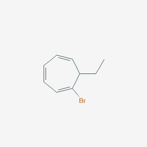 molecular formula C9H11Br B15460311 1-Bromo-7-ethylcyclohepta-1,3,5-triene CAS No. 61456-08-4