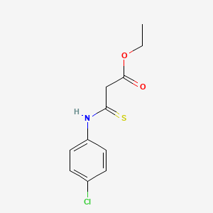 Propanoic acid, 3-[(4-chlorophenyl)amino]-3-thioxo-, ethyl ester