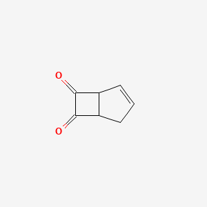 molecular formula C7H6O2 B15460365 Bicyclo[3.2.0]hept-2-ene-6,7-dione CAS No. 61149-88-0