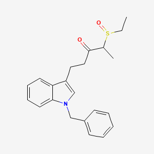 1-(1-Benzyl-1H-indol-3-yl)-4-(ethanesulfinyl)pentan-3-one