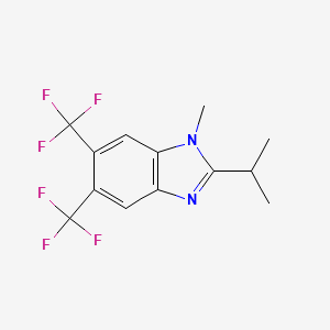 1-Methyl-2-(propan-2-yl)-5,6-bis(trifluoromethyl)-1H-benzimidazole