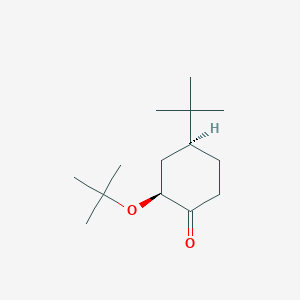 molecular formula C14H26O2 B15460431 (2S,4S)-2-tert-Butoxy-4-tert-butylcyclohexan-1-one CAS No. 61609-19-6