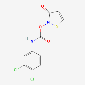 2-{[(3,4-Dichlorophenyl)carbamoyl]oxy}-1,2-thiazol-3(2H)-one