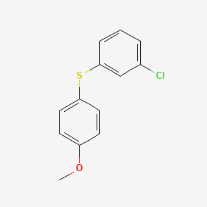 molecular formula C13H11ClOS B15460493 1-Chloro-3-[(4-methoxyphenyl)sulfanyl]benzene CAS No. 61568-01-2