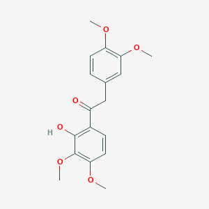 molecular formula C18H20O6 B15460501 2-(3,4-Dimethoxyphenyl)-1-(2-hydroxy-3,4-dimethoxyphenyl)ethanone CAS No. 61243-86-5