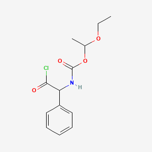 molecular formula C13H16ClNO4 B15460547 1-Ethoxyethyl (2-chloro-2-oxo-1-phenylethyl)carbamate CAS No. 61464-98-0