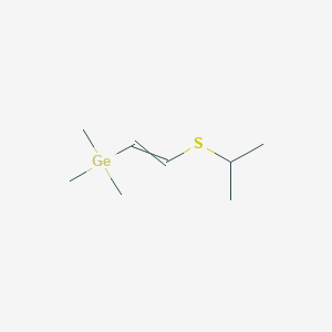 molecular formula C8H18GeS B15460560 Trimethyl{2-[(propan-2-yl)sulfanyl]ethenyl}germane CAS No. 61264-54-8