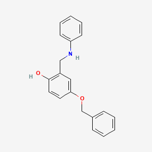 molecular formula C20H19NO2 B15460577 2-(Anilinomethyl)-4-(benzyloxy)phenol CAS No. 61593-32-6