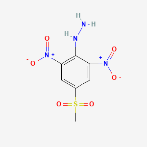 molecular formula C7H8N4O6S B15460598 [4-(Methanesulfonyl)-2,6-dinitrophenyl]hydrazine CAS No. 61523-94-2