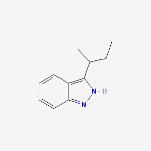 1H-Indazole, 3-(1-methylpropyl)-