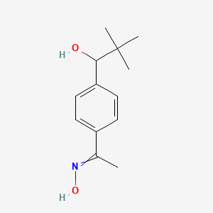 molecular formula C13H19NO2 B15460645 1-[4-(N-Hydroxyethanimidoyl)phenyl]-2,2-dimethylpropan-1-ol CAS No. 61197-04-4