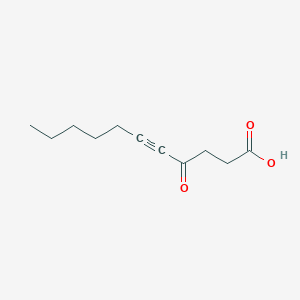 molecular formula C11H16O3 B15460689 5-Undecynoic acid, 4-oxo- CAS No. 61307-46-8