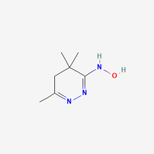 molecular formula C7H13N3O B15460713 3(2H)-Pyridazinone, 4,5-dihydro-4,4,6-trimethyl-, oxime CAS No. 61514-09-8