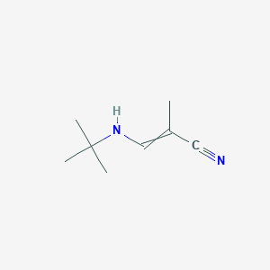 3-(tert-Butylamino)-2-methylprop-2-enenitrile