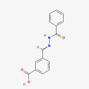 3-[(2-Benzoylhydrazinylidene)methyl]benzoic acid