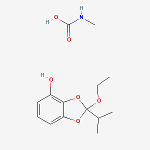 2-Ethoxy-2-propan-2-yl-1,3-benzodioxol-4-ol;methylcarbamic acid