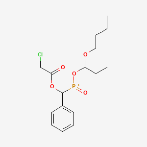 molecular formula C16H23ClO5P+ B15460764 (1-Butoxypropoxy){[(chloroacetyl)oxy](phenyl)methyl}oxophosphanium CAS No. 61222-64-8