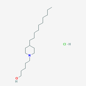 molecular formula C20H42ClNO B15460797 5-(4-Decylpiperidin-1-yl)pentan-1-ol;hydrochloride CAS No. 61515-62-6